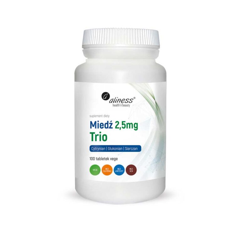 Miedź trio 2,5 mg - Aliness - 100 tabletek