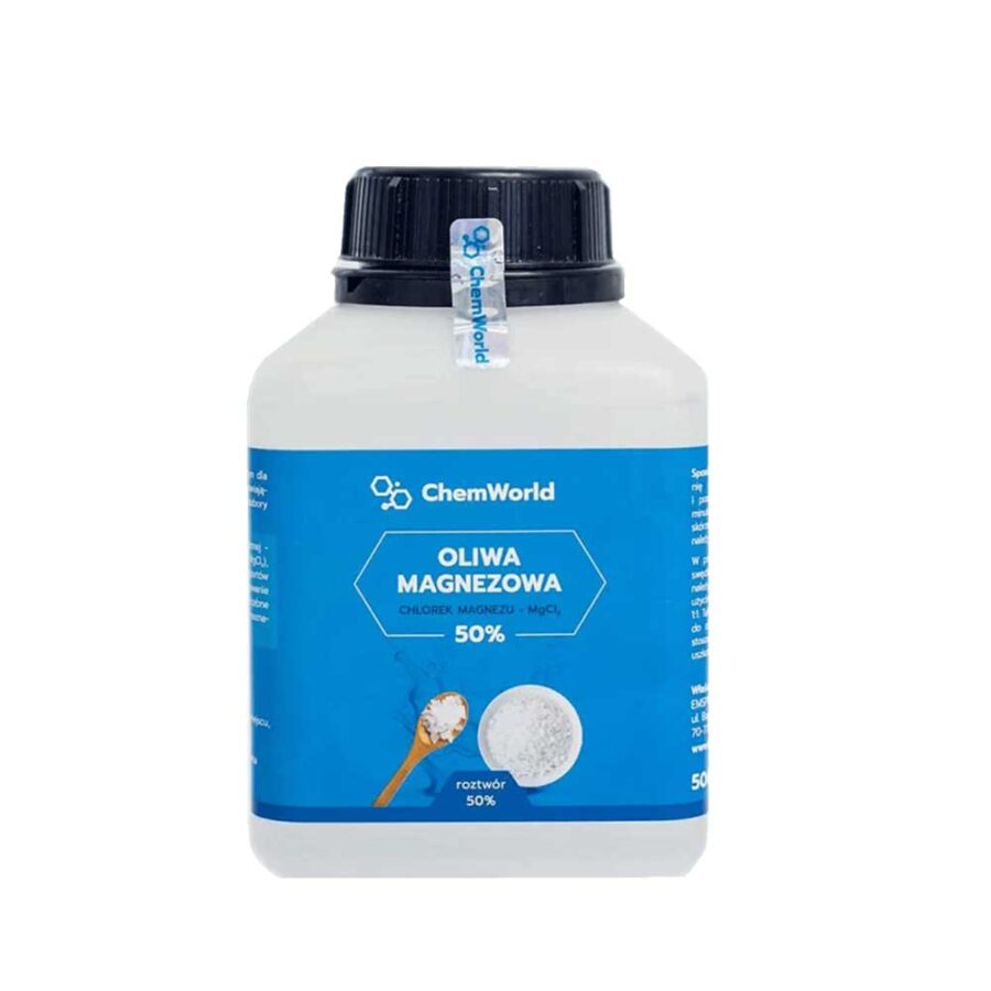 Oliwa Magnezowa 50% - chlorek magnezu - ChemWorld - 500 ml