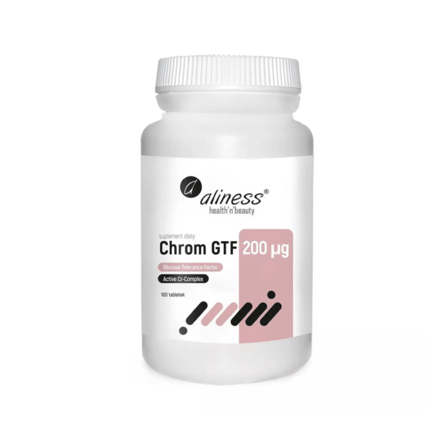 Chrom GTF Active Cr-Complex 200 µg  - Aliness - 100 tabletek