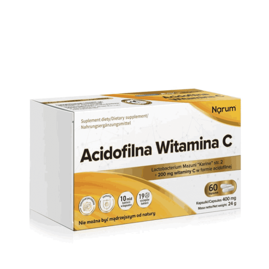 Acidofilna witamina C - Narum - 60 kapsułek