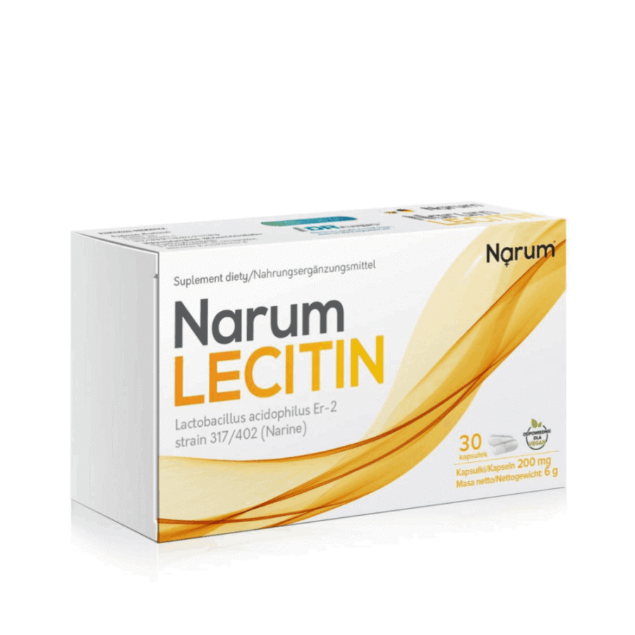 Narum Lecitin - DOBRA PAMIĘĆ i KONCENTRACJA - 30 kapsułek