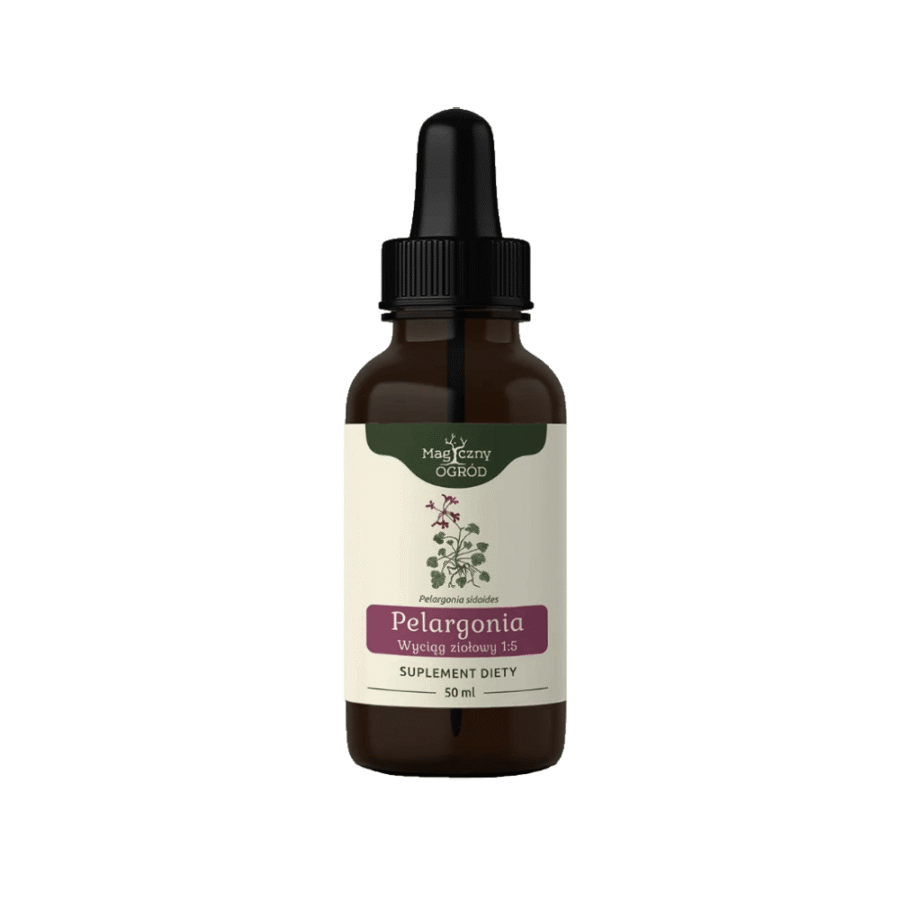 Pelargonia afrykańska wyciąg ziołowy - Magiczny Ogród - 50 ml