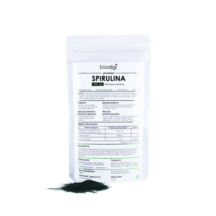 Spirulina w proszku - Bioalgi - 150 g