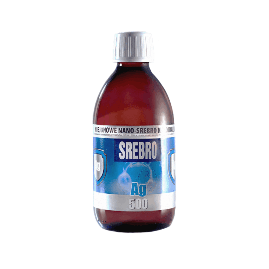 Niejonowe nano-srebro koloidalne Ag 500 - Pro Aktiv - 300 ml