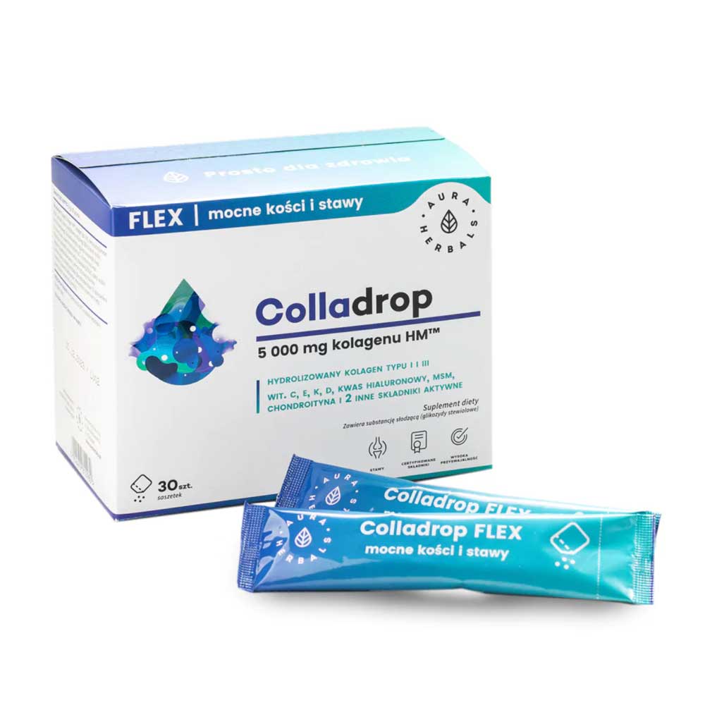 Colladrop Flex - kolagen morski - 5000 mg - saszetki 30 szt.