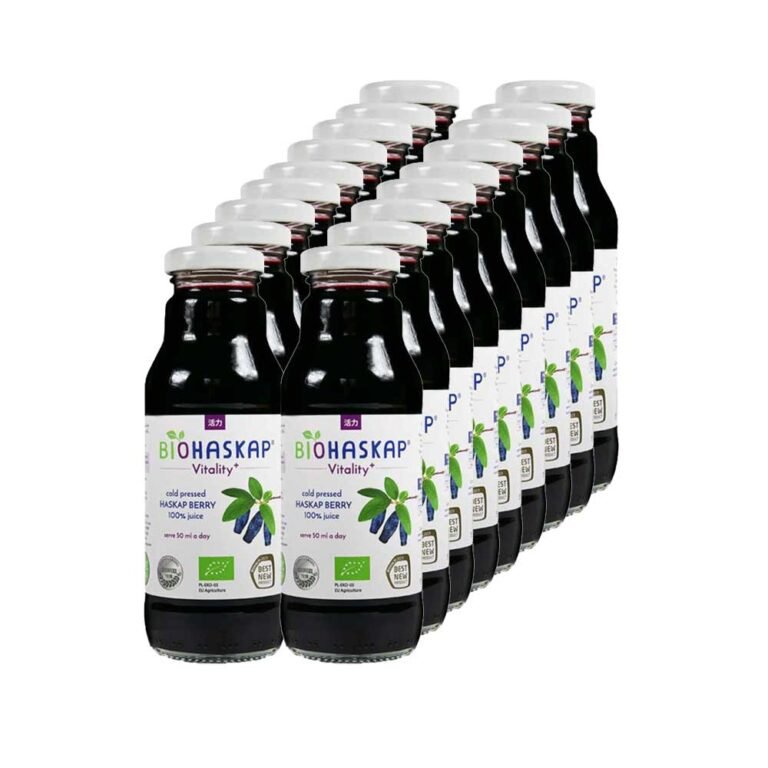 Sok z jagody kamczackiej BIO - Biohaskap - 300 ml x 18 butelek