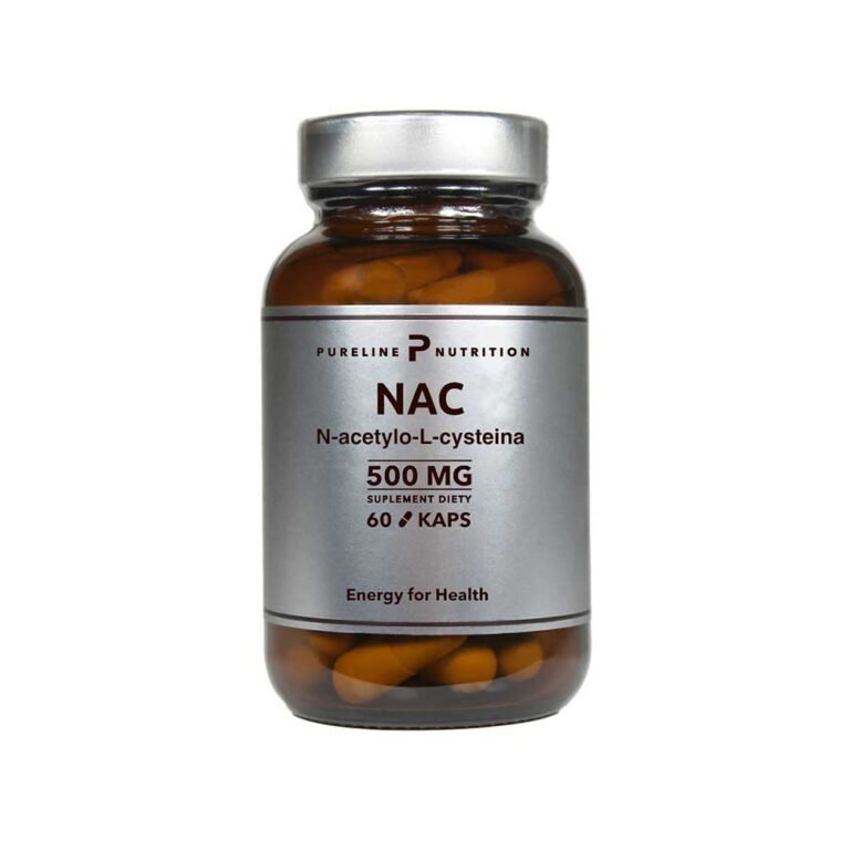 NAC N-acetylocysteina 500 mg - Pureline Nutrition - Medfuture - 60 kapsułek