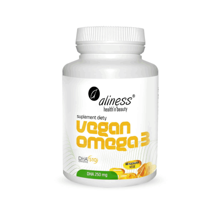 Vegan Omega 3 DHA 250 mg - Aliness - 60 kapsułek