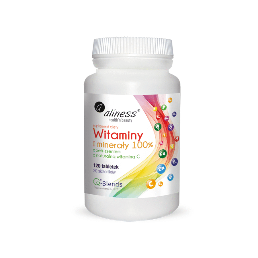 Witaminy i minerały - Aliness - 120 tabletek