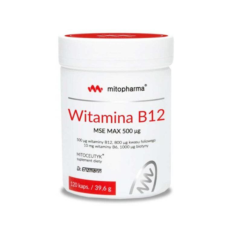 Witamina B12 MSE MAX 500 µg dr Enzmann - Mito Pharma - 120 kapsułek