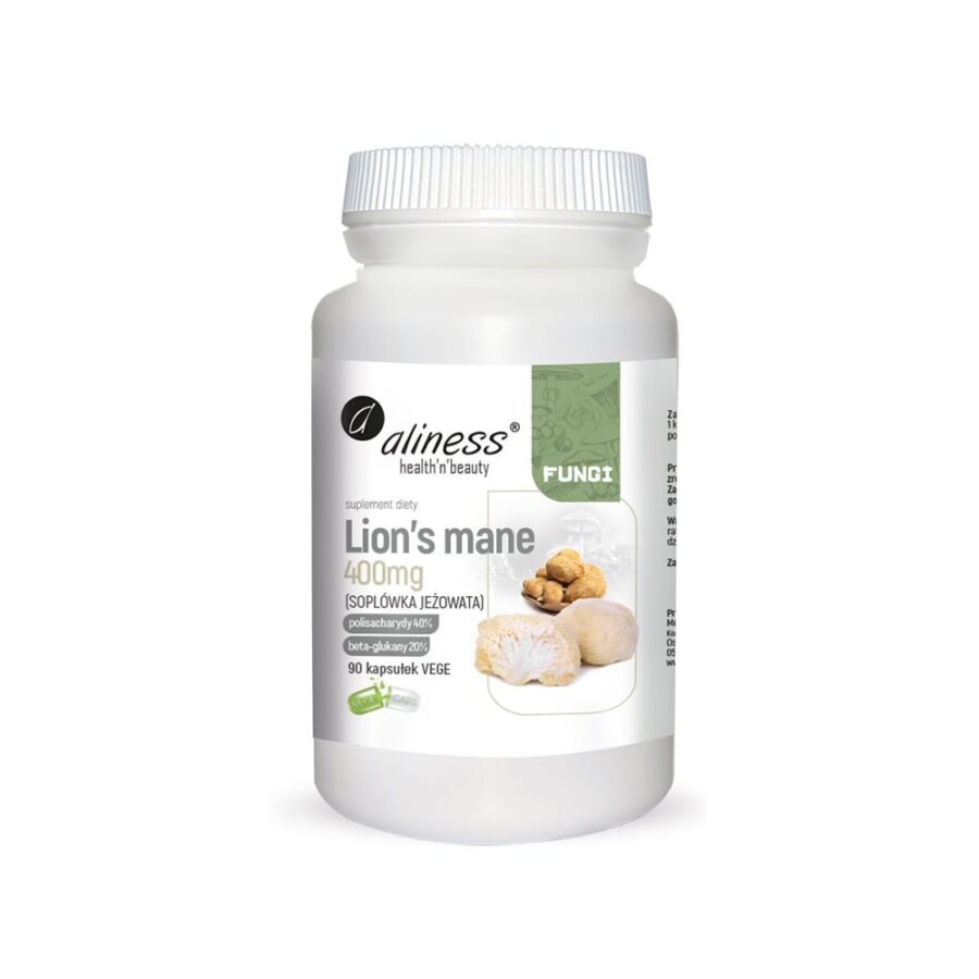 Lion's Mane ekstrakt 400mg - Aliness - 90 kapsułek
