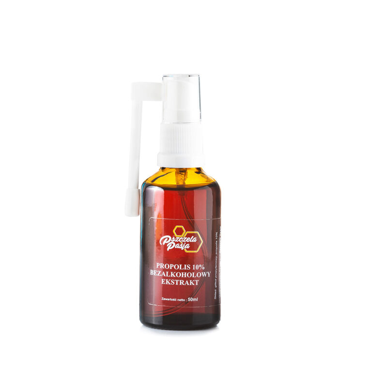 Propolis Bezalkoholowy 10% z atomizerem gardłowym - Pszczela Pasja - 50ml