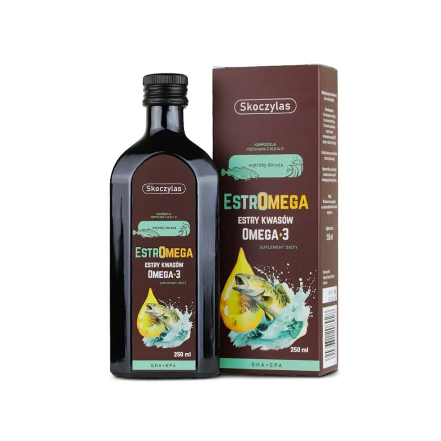 Estromega rybie kwasy omega 3 DHA i EPA - Skoczylas - 250 ml