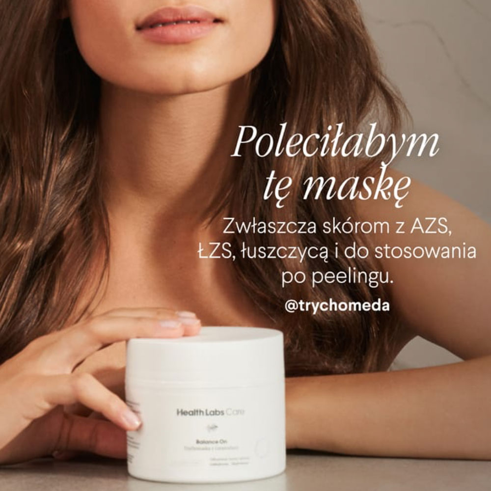 Trychomaska z ceramidami do skóry głowy Balance On - Health Labs Care - 175 ml