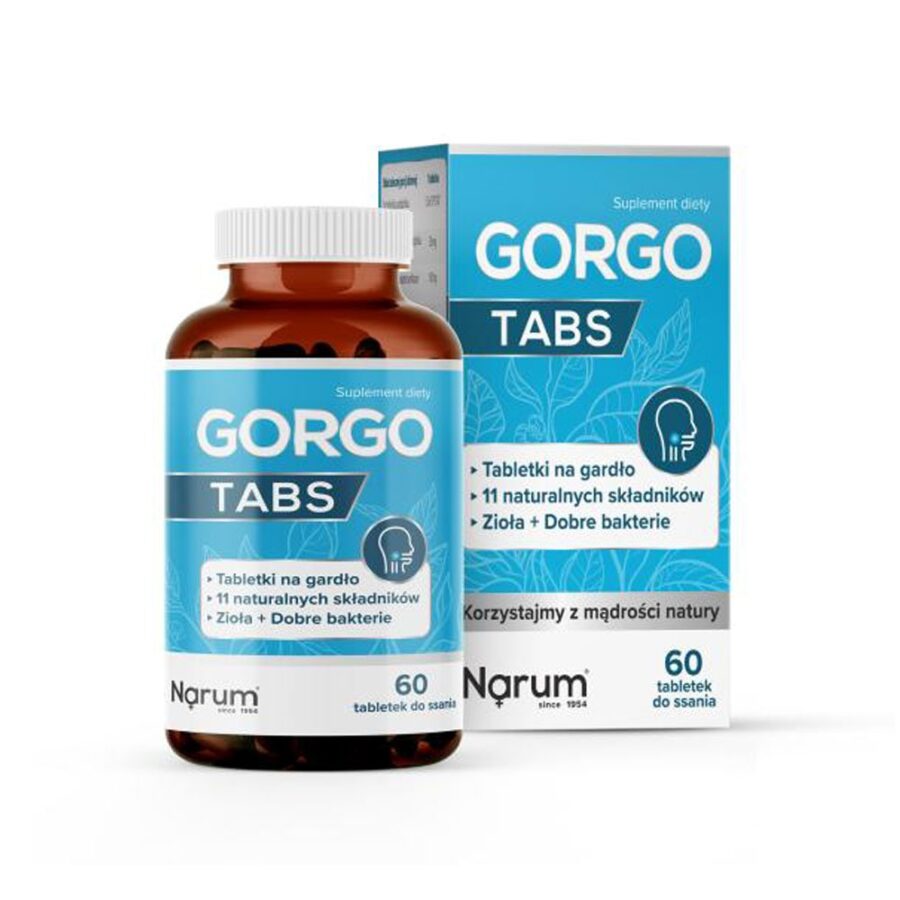 Gorgo Tabs na gardło - Narum - 60 tabletek do ssania
