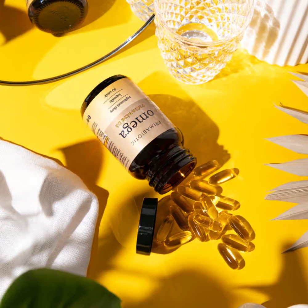 Omega z witaminą D3 - Primabiotic - 60 kapsułek