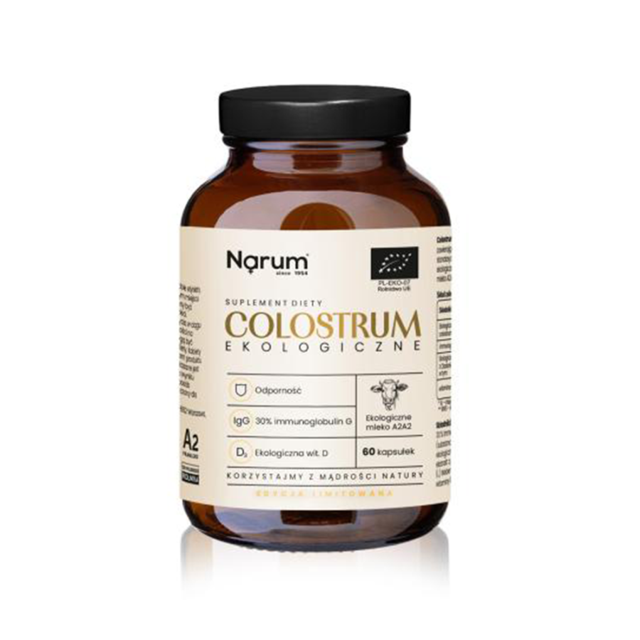 Narum Colostrum A2 ekologiczne - 60 kapsułek