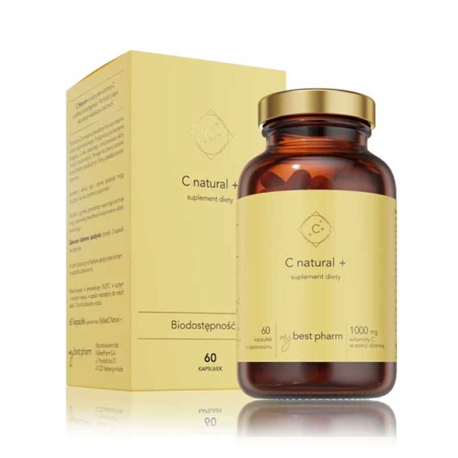 MyBestC Natural+ My Best Pharm - naturalna witamina C - 60 kapsułek