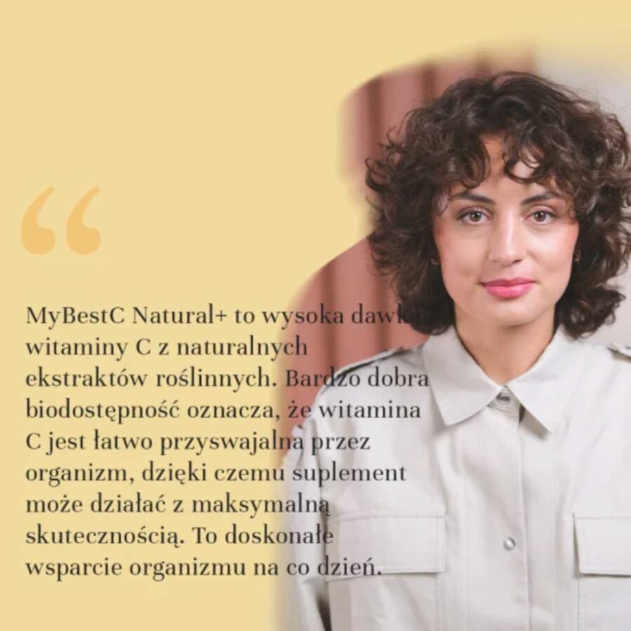 MyBestC Natural+ My Best Pharm - naturalna witamina C - 60 kapsułek