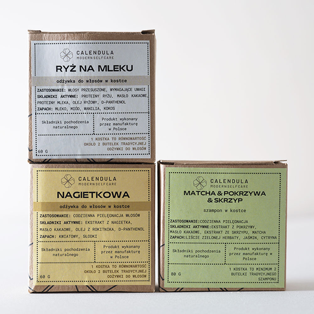 Odżywka w kostce NAGIETKOWA - Calendula - 60 g