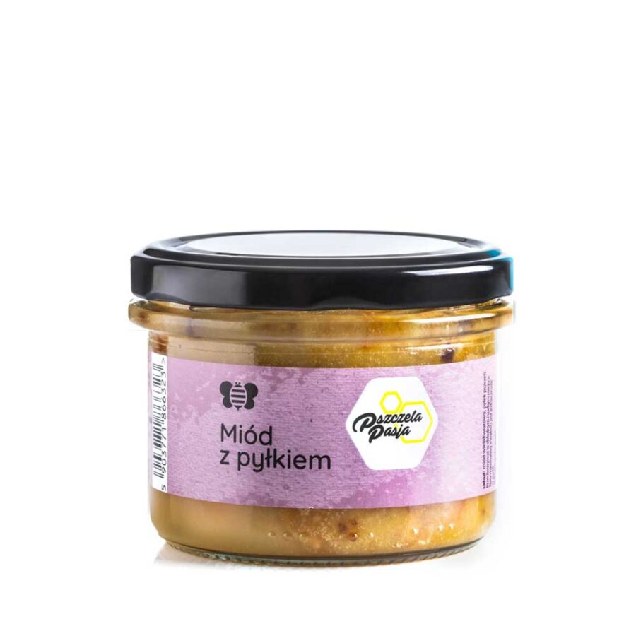 Miód z pyłkiem pszczelim - Pszczela Pasja - 260 g