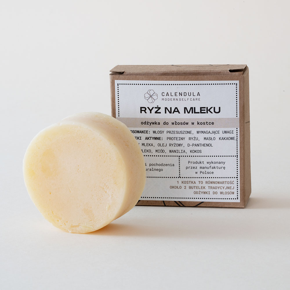 Odżywka w kostce RYŻ NA MLEKU - Calendula - 60 g