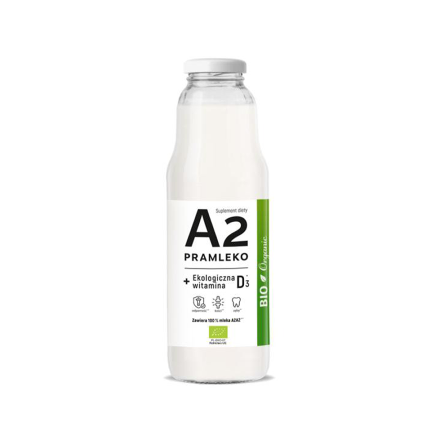 Narum Mleko A2 + D3 - Pramleko - 750 ml (szkło)