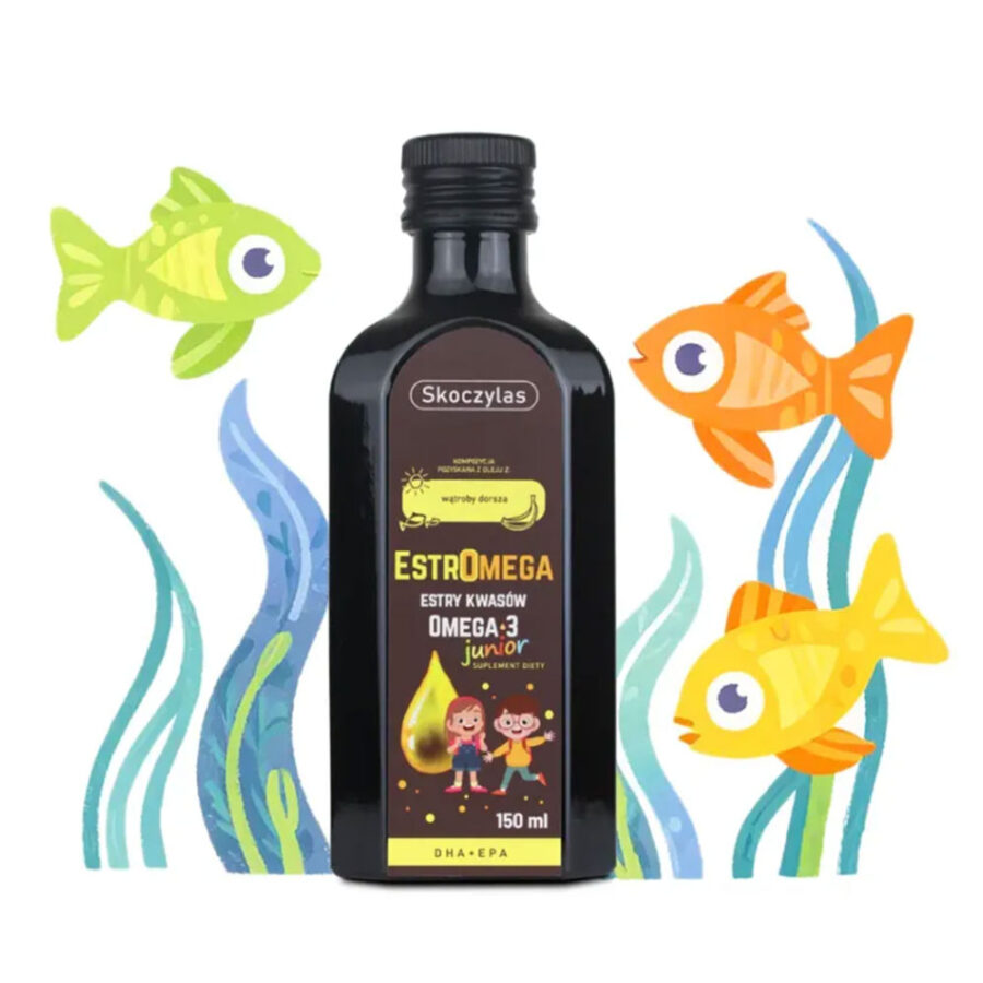 Estromega rybie kwasy omega 3 junior - Skoczylas - 150 ml