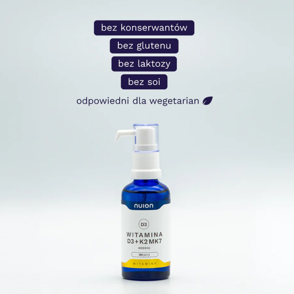 Witamina D3K2MK7 4000 IU NUION - Puromedica - 50 ml