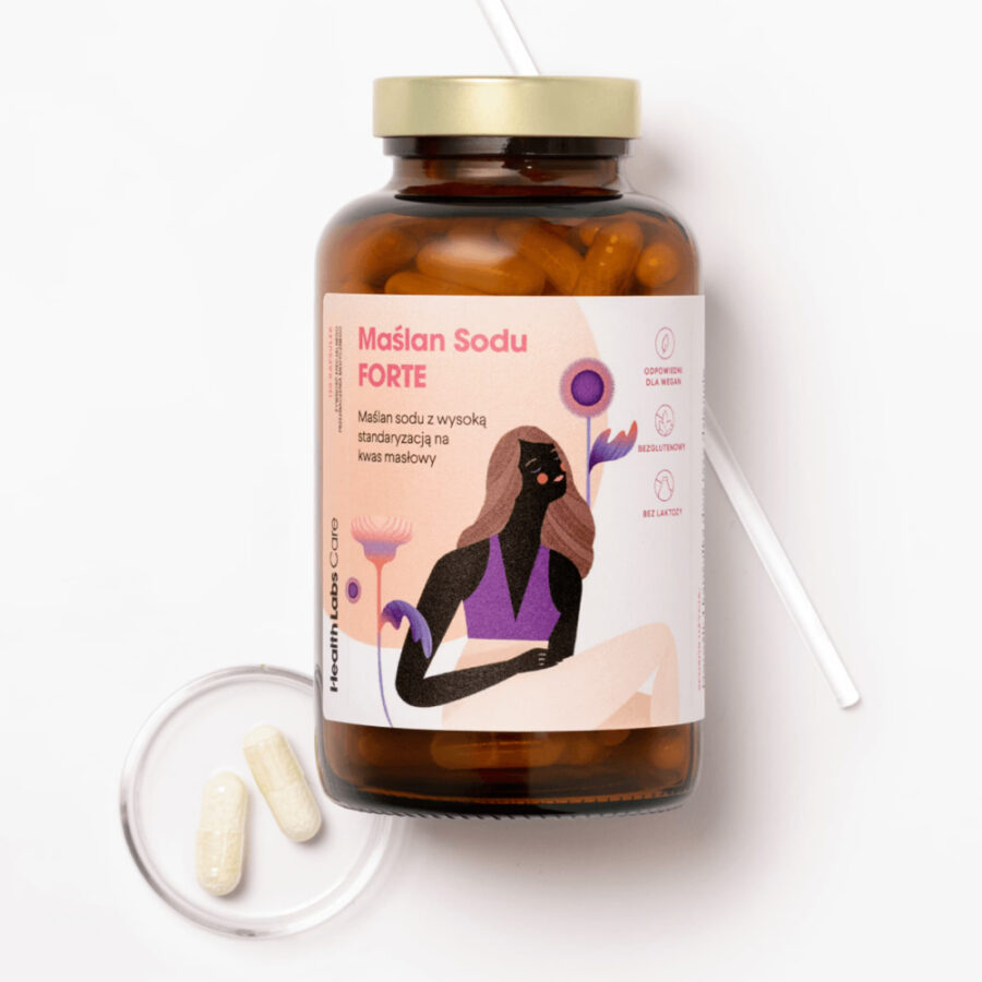 Maślan Sodu FORTE - Health Labs Care - 120 kapsułek