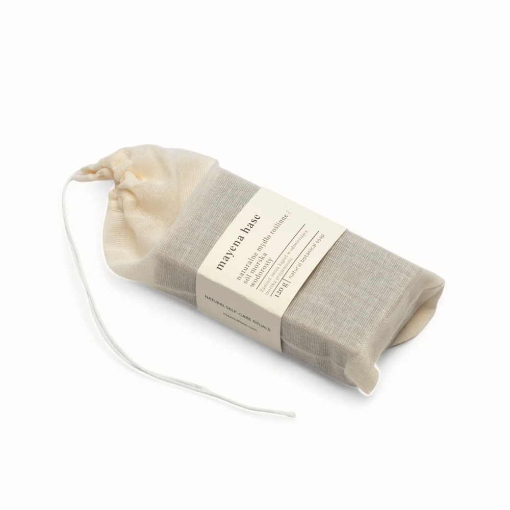 Naturalne mydło w kostce sól morska i wodorosty