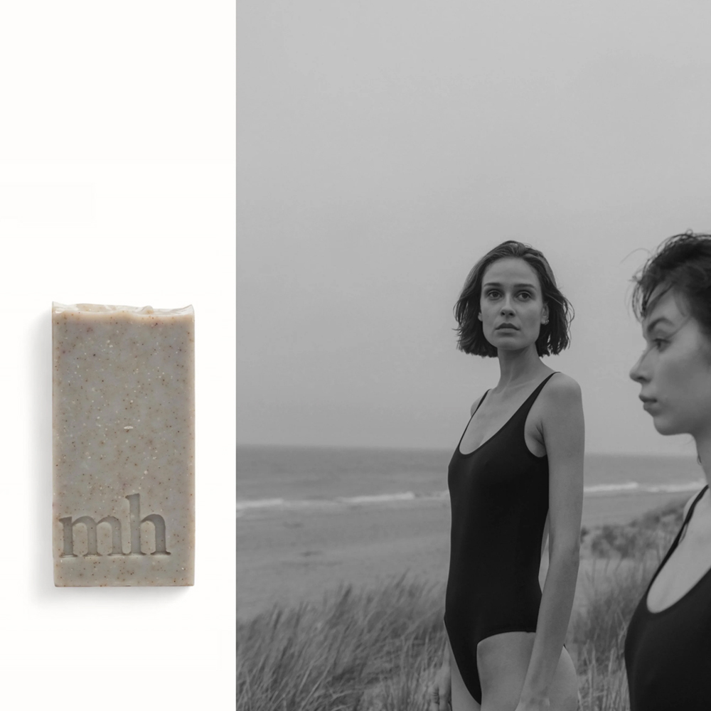 Naturalne mydło w kostce sól morska i wodorosty - Mayena hase - 120g