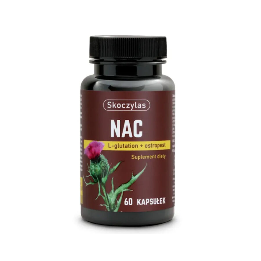 NAC Skoczylas - L-glutation, ostropest - 60 kapsułek