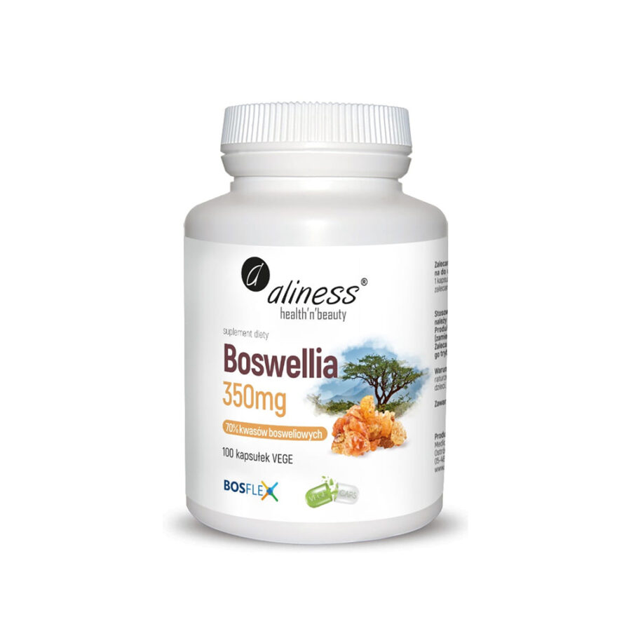 Boswellia kadzidłowiec indyjski 350 mg - Aliness - 100 kapsułek