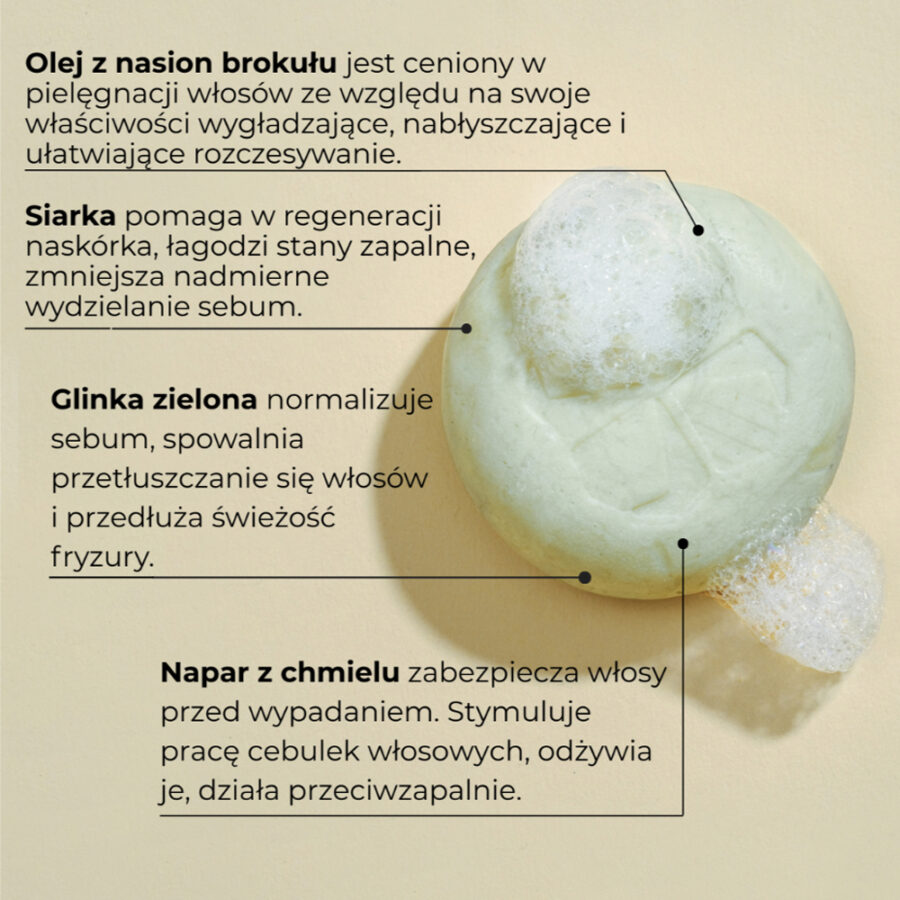 Szampon w kostce DLA MĘŻCZYZN DO WŁOSÓW, BRODY I CIAŁA - Calendula - 80 g