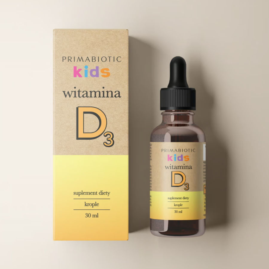 Witamina D3 Kids w kroplach - Primabiotic - 30 ml