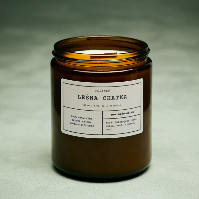 Świeca sojowa Leśna chatka - Ogienek - 250 ml