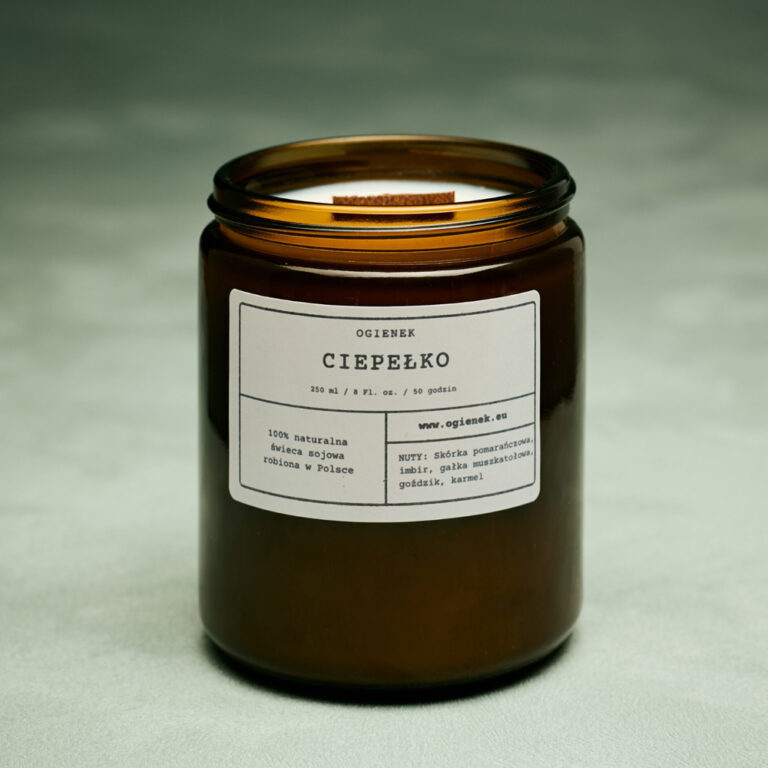 Świeca sojowa Ciepełko - Ogienek - 250 ml