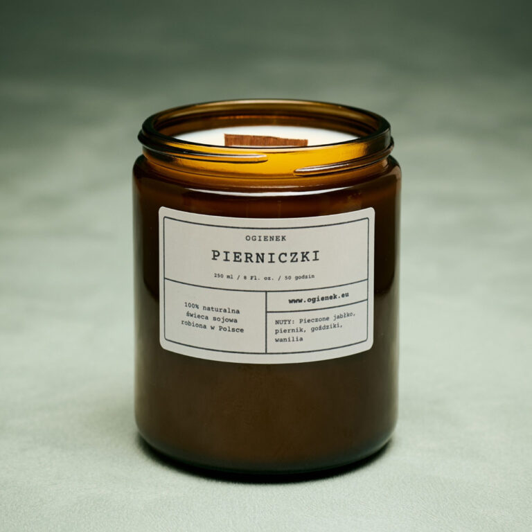 Świeca sojowa Pierniczki - Ogienek - 250 ml