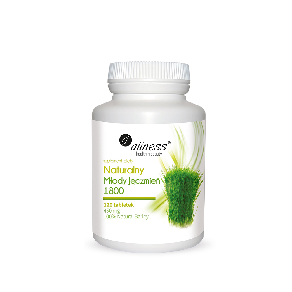 Naturalny młody jęczmień - Aliness - 120 tabletek