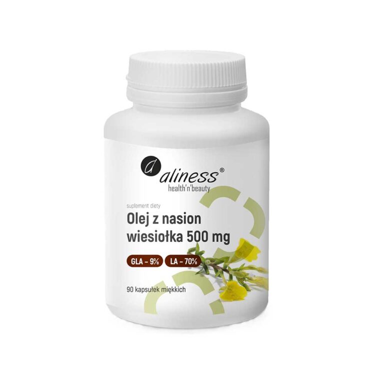 Olej z nasion wiesiołka 500 mg - Aliness - 90 kapsułek