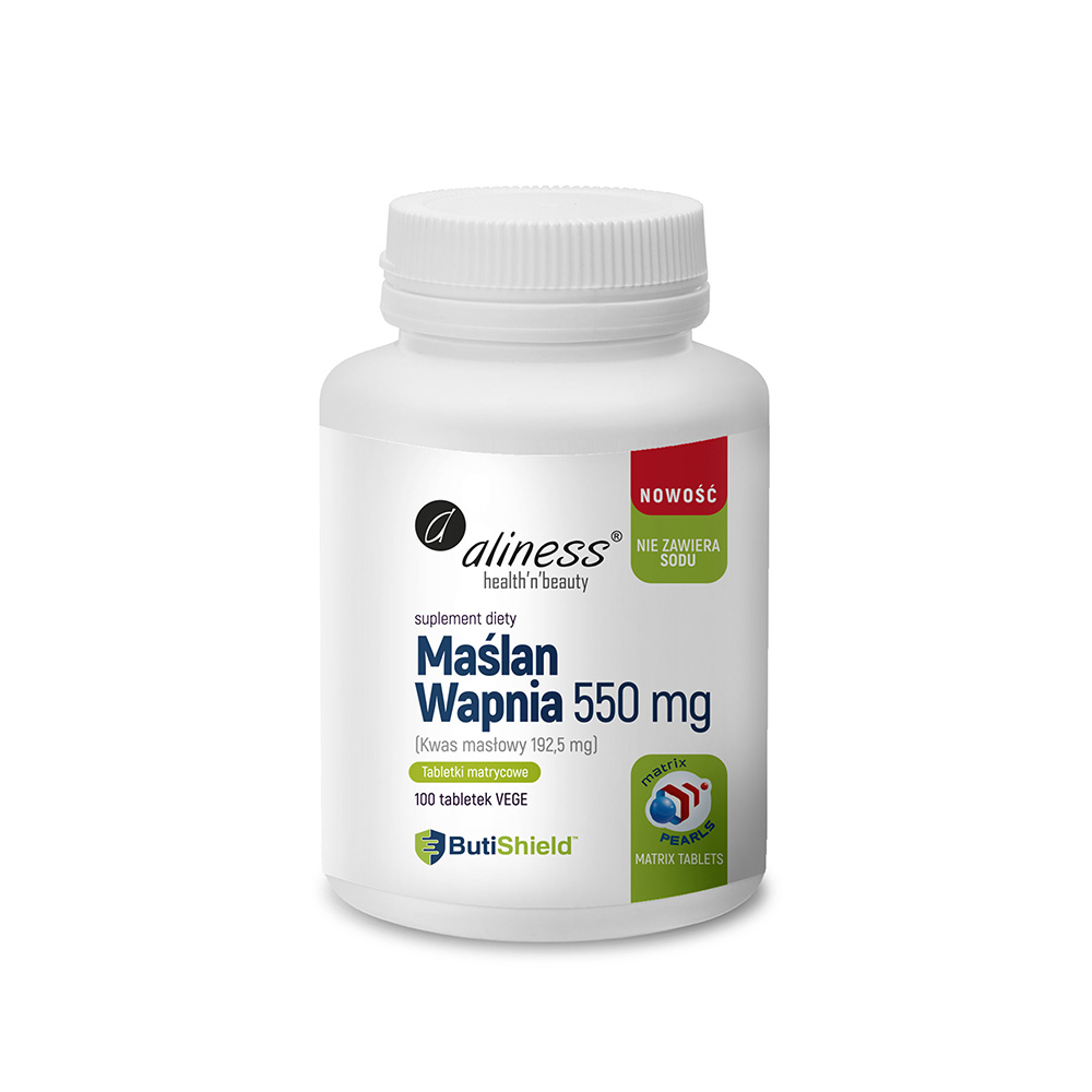 Maślan wapnia 550 mg Aliness - 100 kapsułek